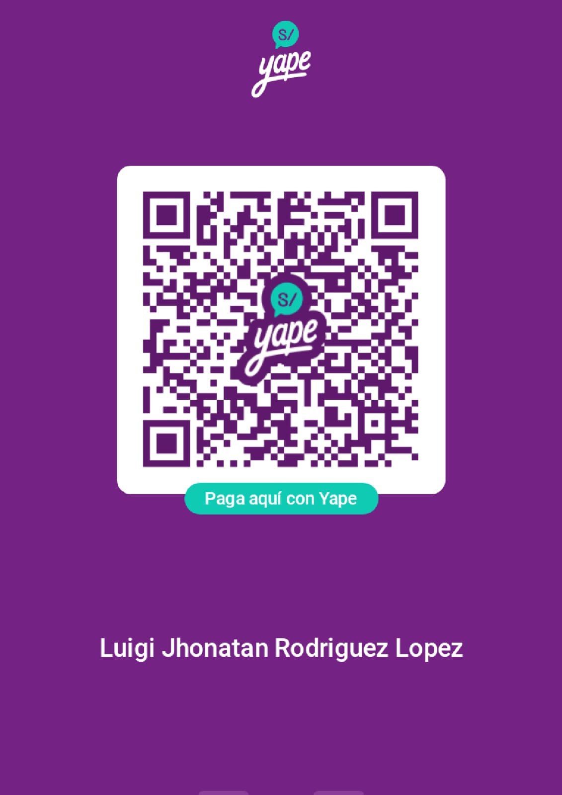 QR Yape - Luigi Jhonatan Rodriguez Lopez